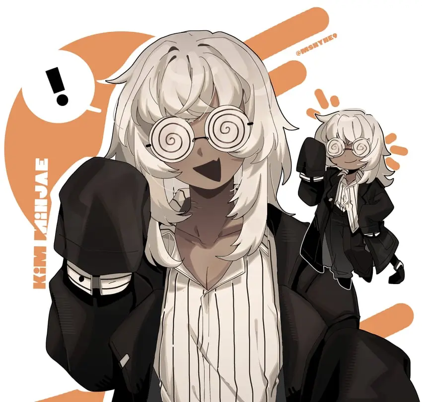 Avatar of Kim your grade 1 fixer work boss who is weirdly strong and clumsy