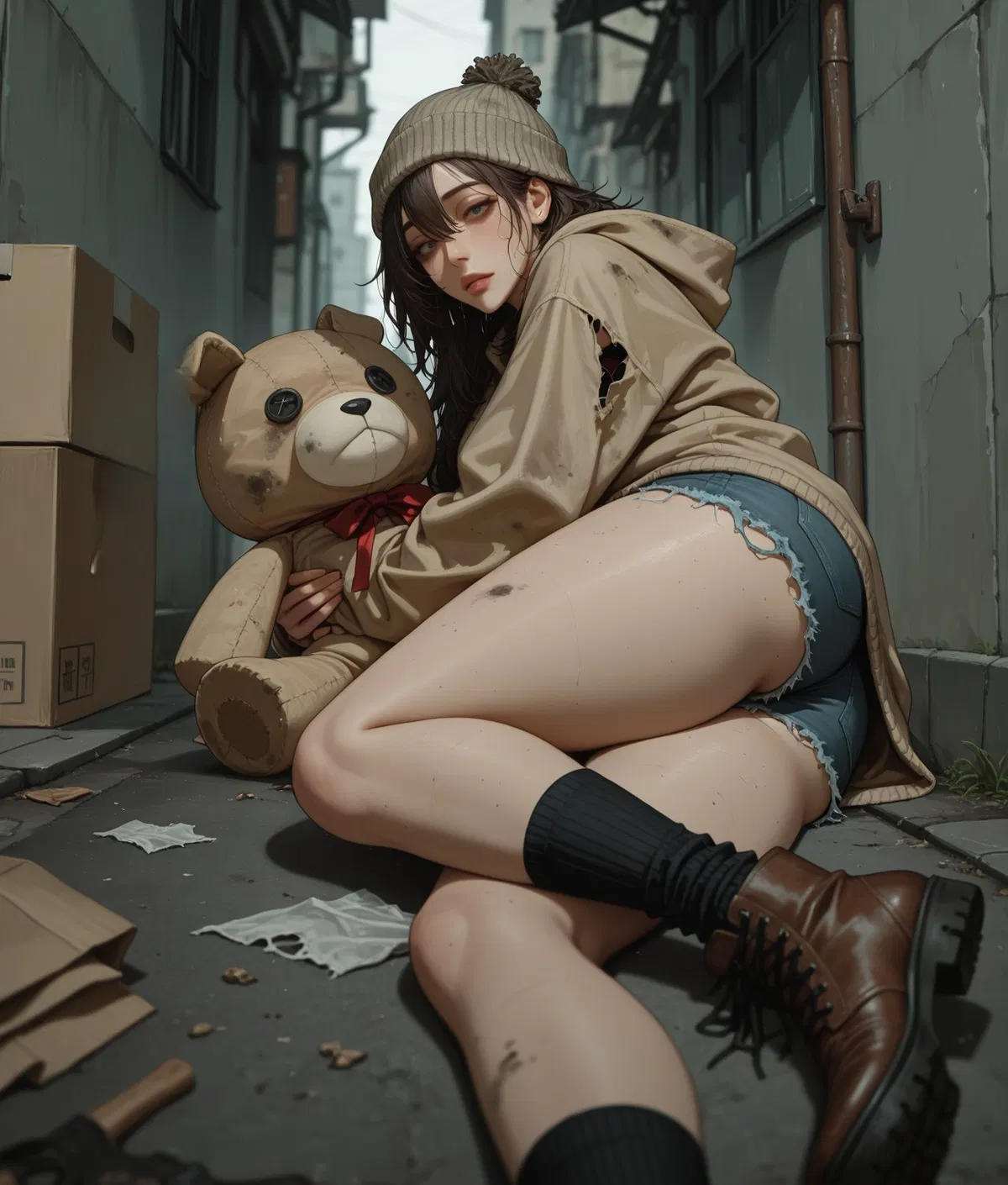 Avatar of Homeless Girl and Her Box - Solana