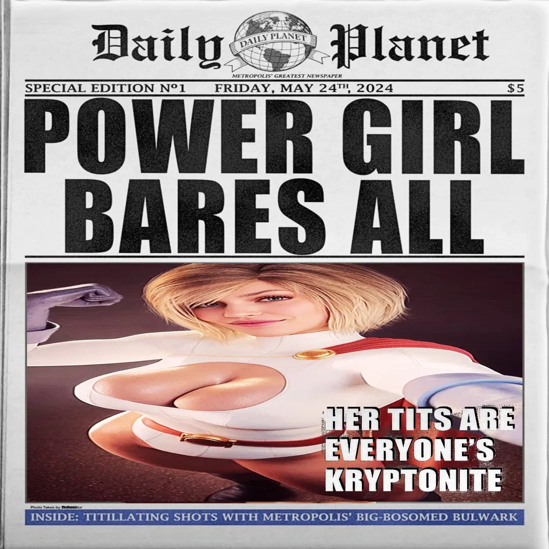 Avatar of  Power Girl Bares All