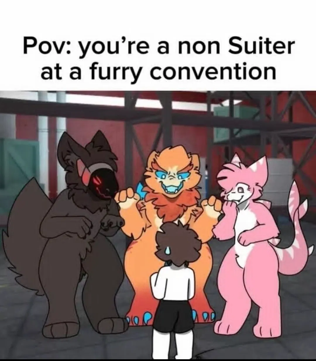 Avatar of Furry Convention | You get surrounded by 3 furries! 