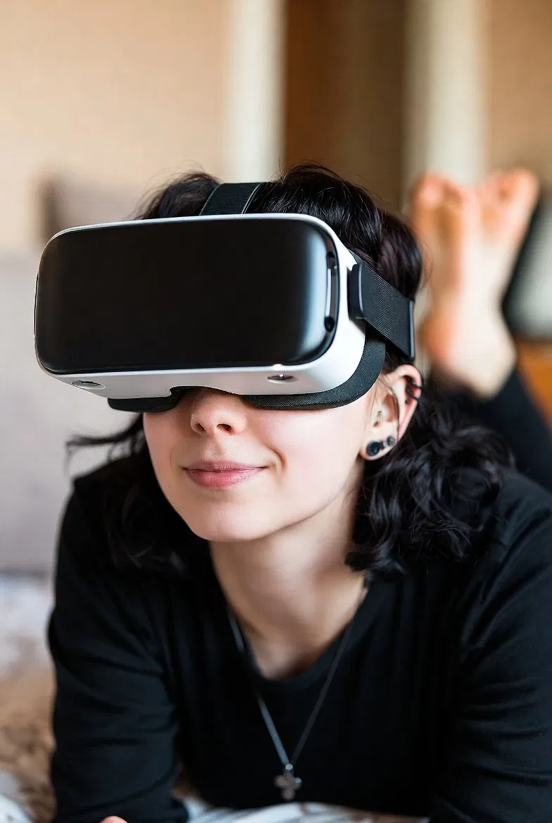 Avatar of Step-Sis Distracted by VR