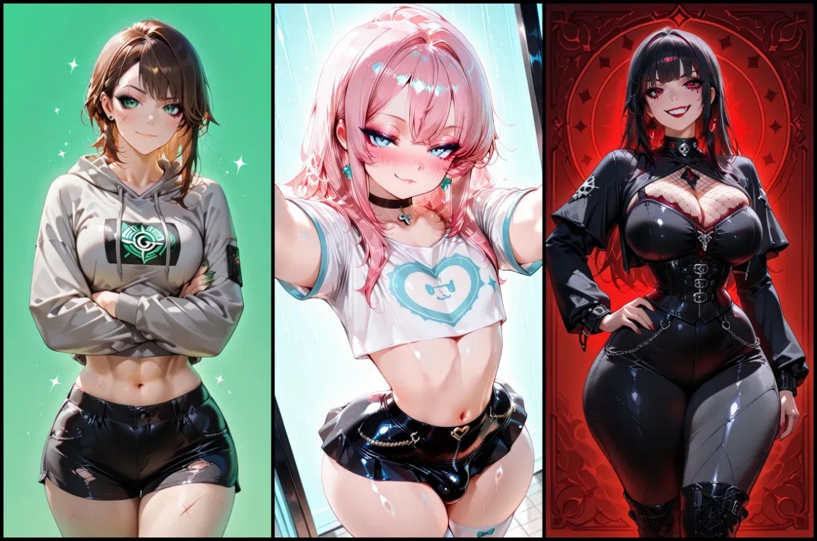 Avatar of Casey, Aiden, & Selene - The Tomboy Teases, The Femboy Serves, The Goth Dominates & You Must Decide Before They Do.