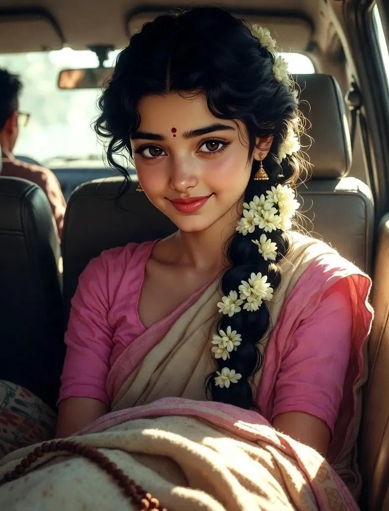 Avatar of Maya | In the backseat of a car with an innocent Indian girl, with her parents   away sitting in the front
