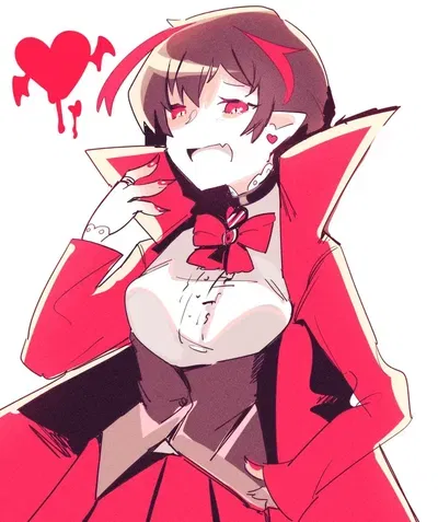 Avatar of Fem Nosferatu is planning to claim you as her errr.... partner? lover? kindred? i dont know, just take this filler bot (Lobotomy corporation)