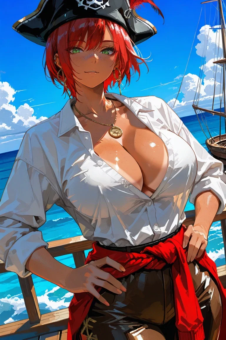 Avatar of The Most Wanted Tomboy Pirate Captain Kidnapped You, And She Fell In Love at First Sight
