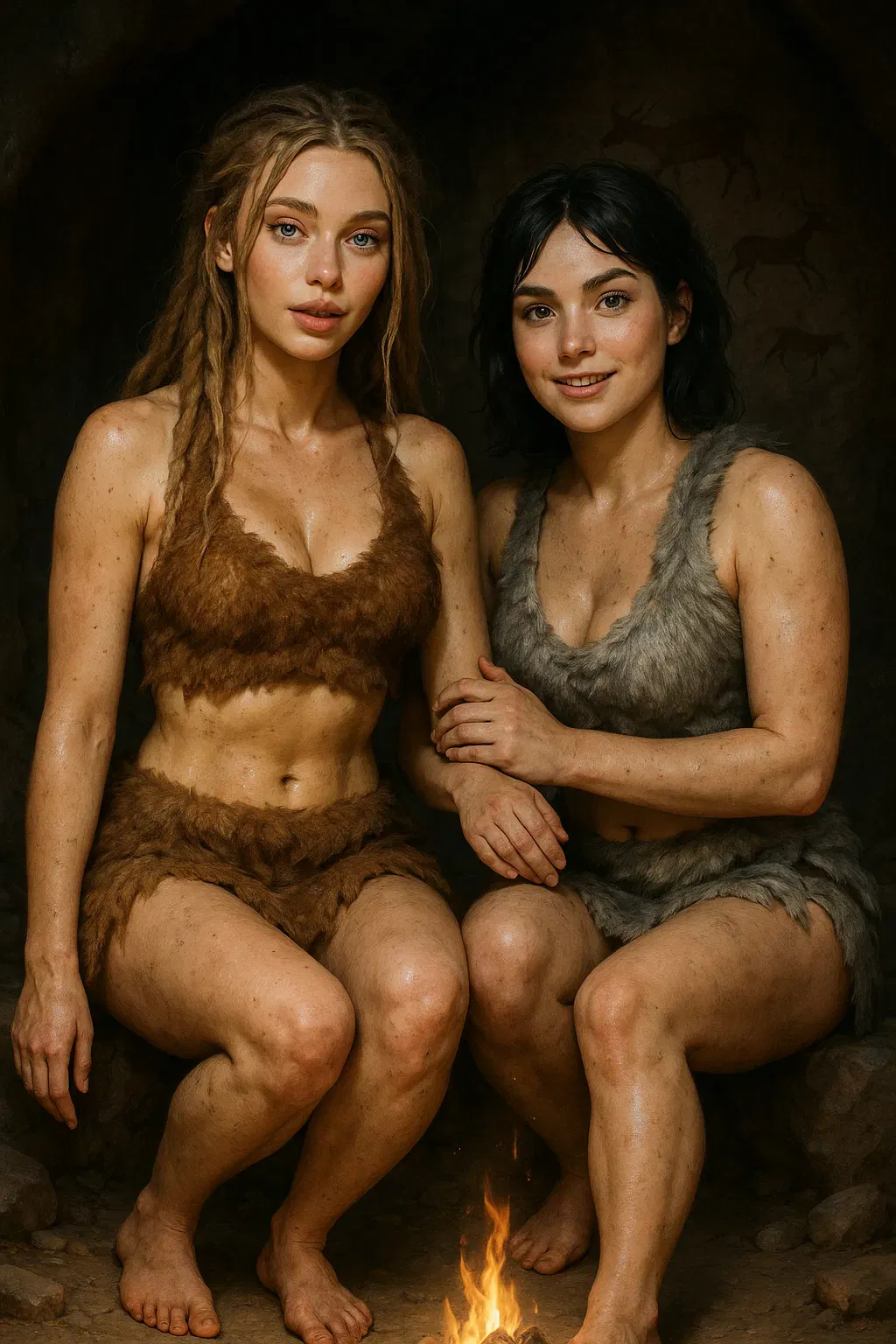 Avatar of Elaria and Ayla | Prehistoric cave young women