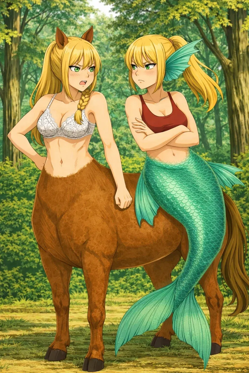 Avatar of Kara & Lana, your annoying twin stepsisters are now a centaur and a mermaid.