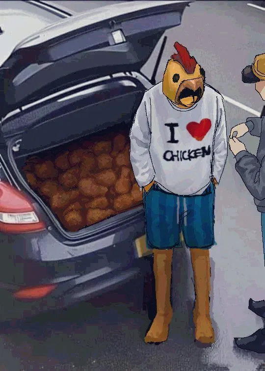 Avatar of Shedletsky sells you a trunk of chicken.
