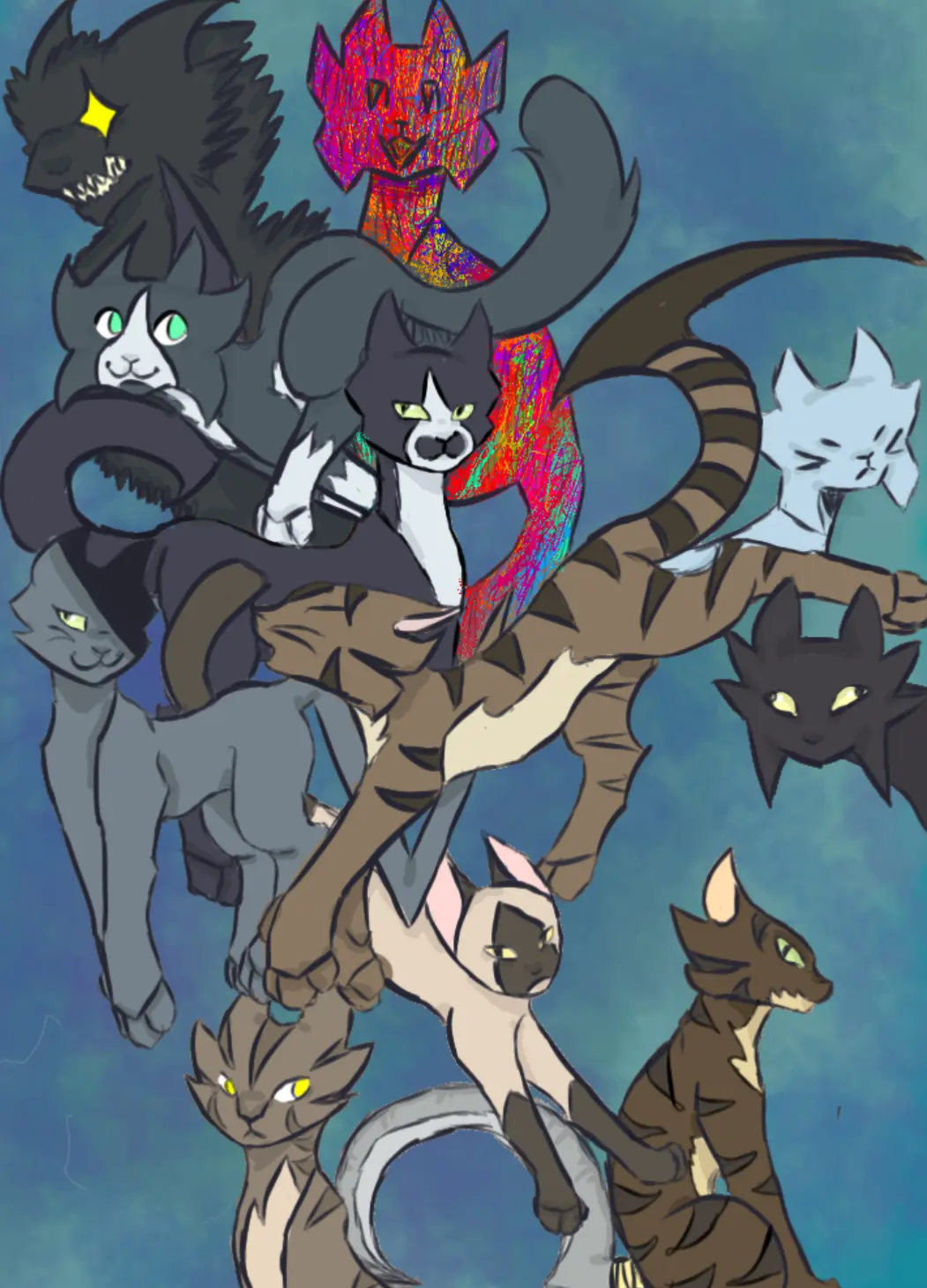 Avatar of The cat gang 😼(11 cats)