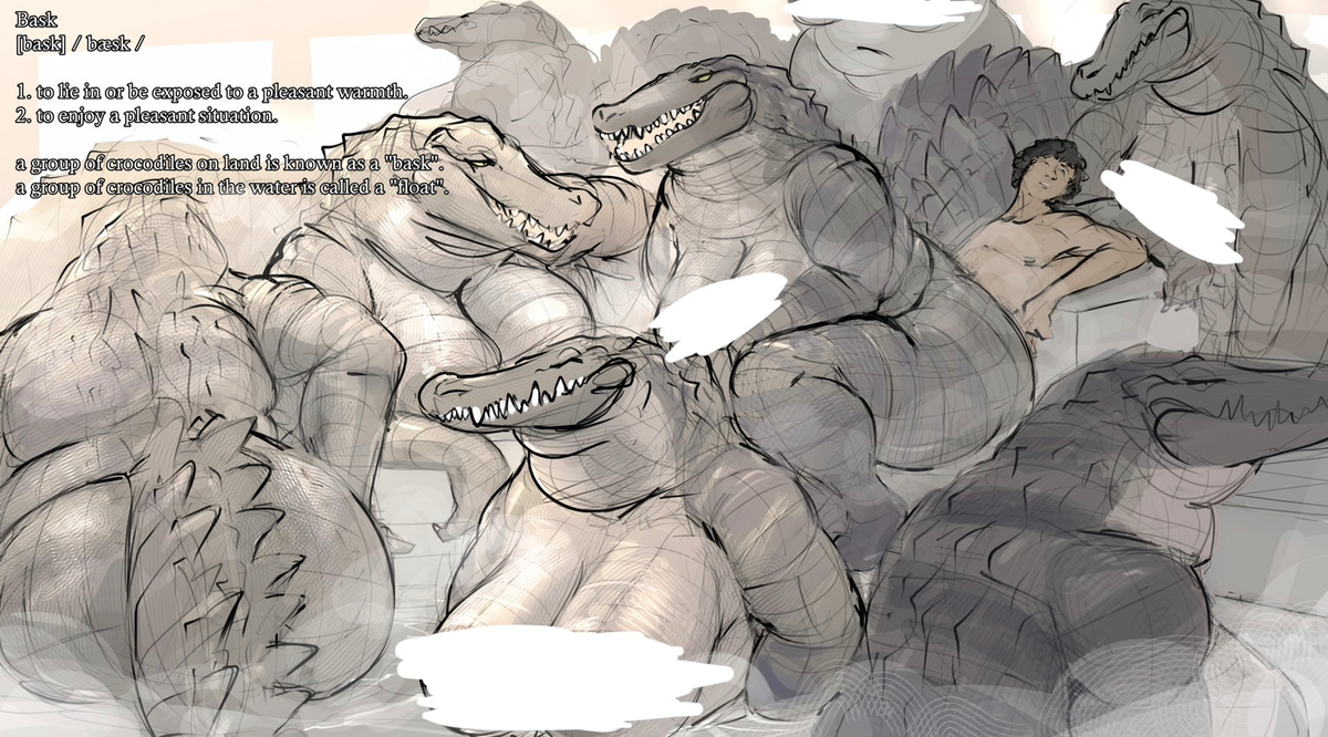 Avatar of Basking With a Crocodile Biker Gang