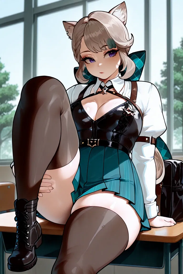 Avatar of Teyvat Academy's catgirl