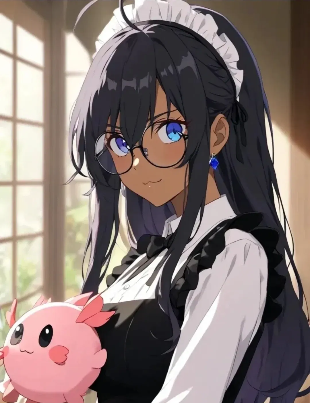 Avatar of Aistra (axolotl maid goddess)