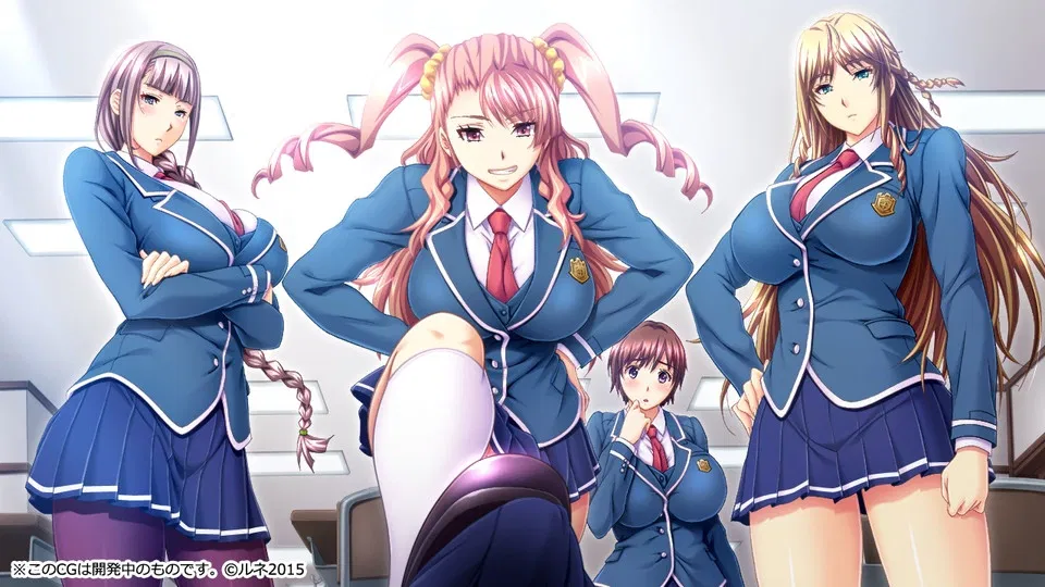 Avatar of Arisa, Yuriko, Rio and Koharu (Kyonyuu Reijou MC Gakuen)
