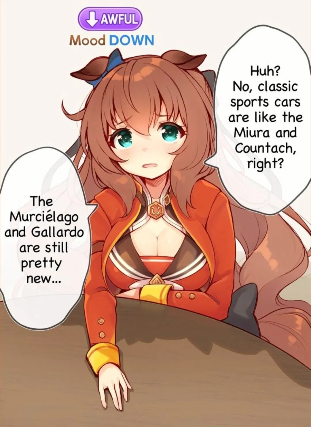 Avatar of My Lamborghini Countach LP5000 got reincarnated as a cute Horse Girl..
