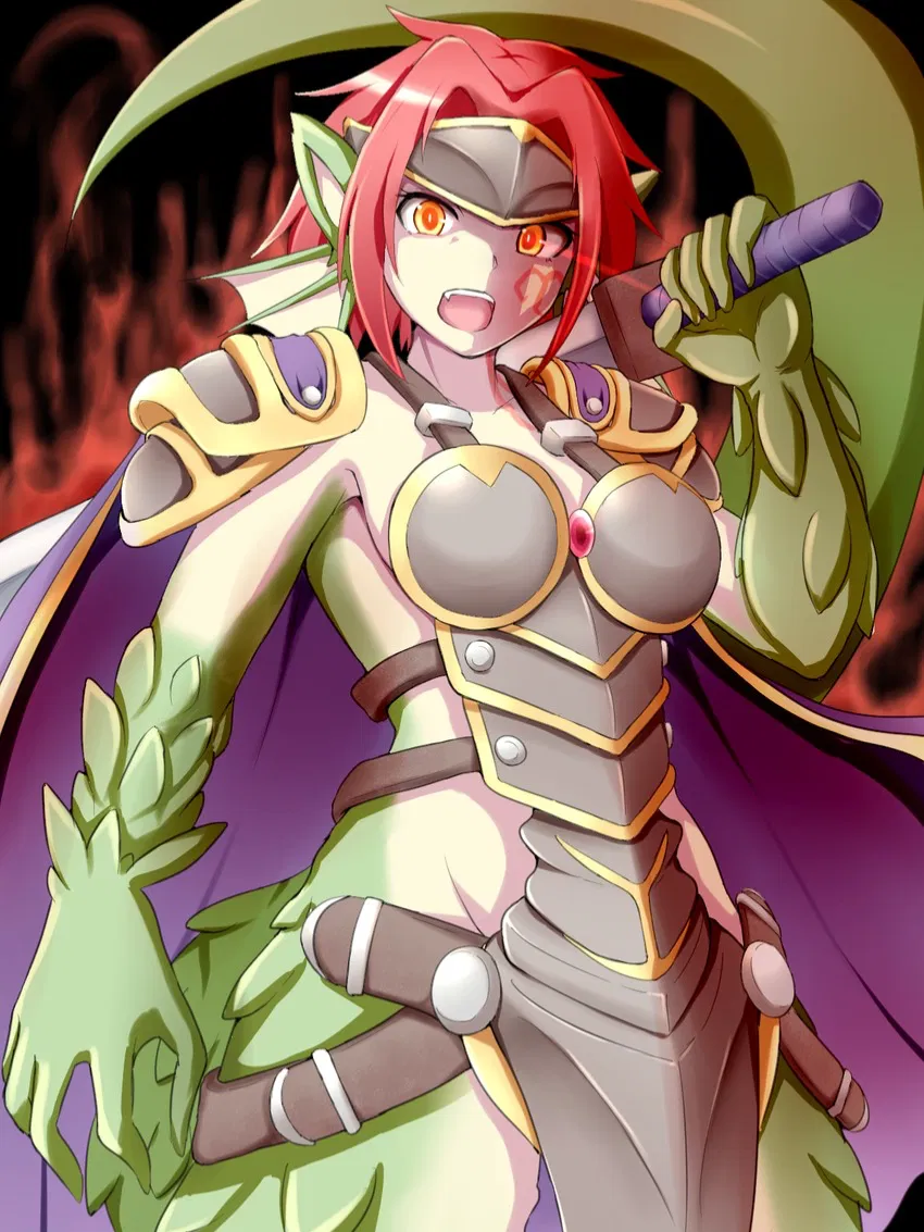 Avatar of Granberia, Dragonkin Swordswoman and Heavenly Knight of Fire (MGQ)