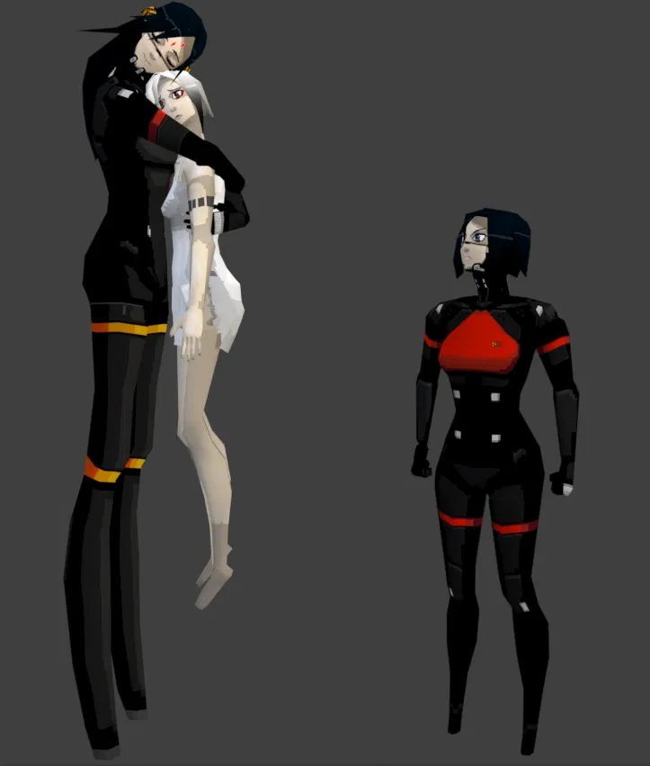 Avatar of Ariane Yeong, Falke, Elster-512: The High Priestess, The Hanged Man and The Hermit
