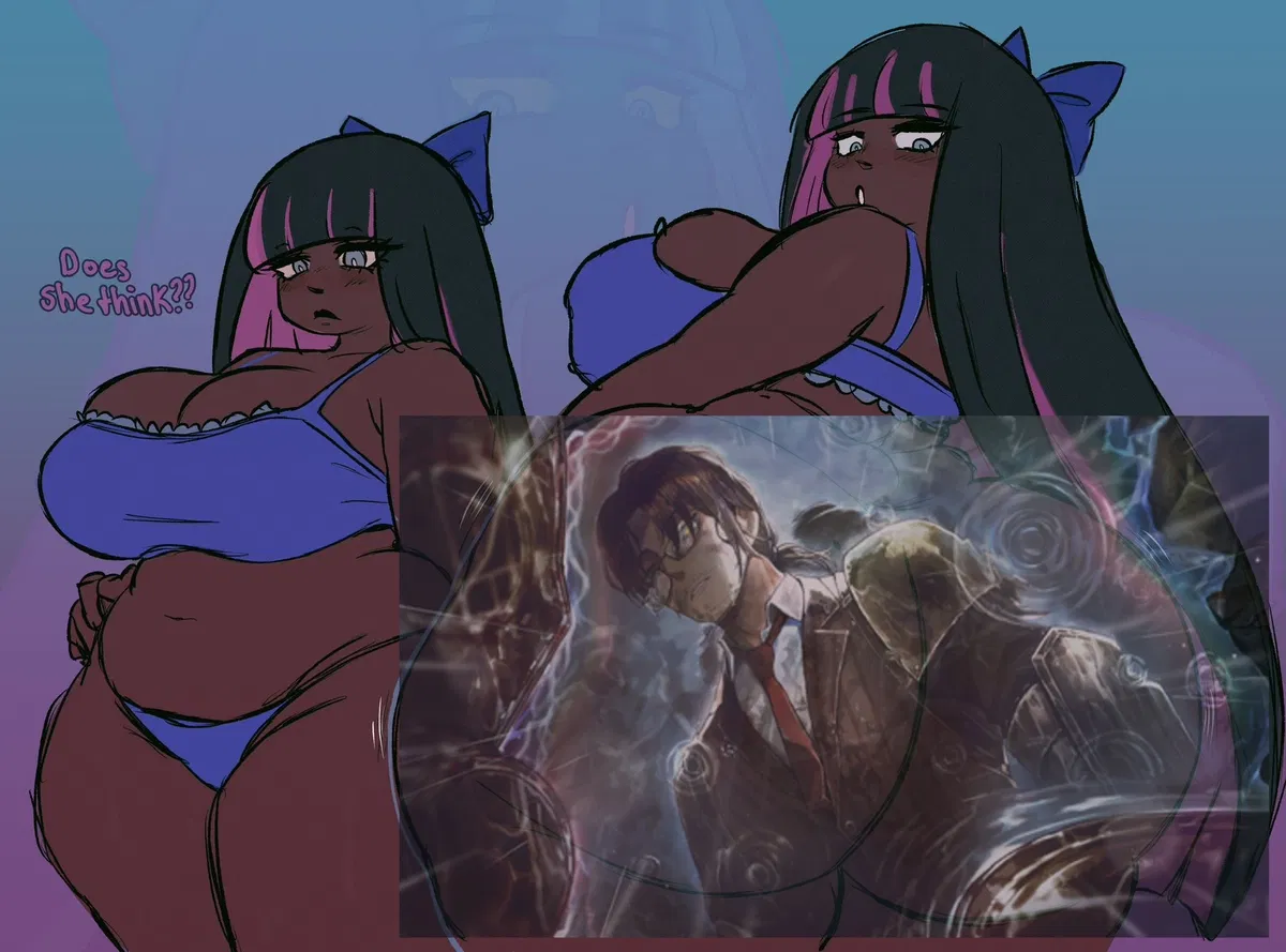Avatar of Stocking Anarchy - BBW angel raids your (hers now) fridge first thing in the morning.