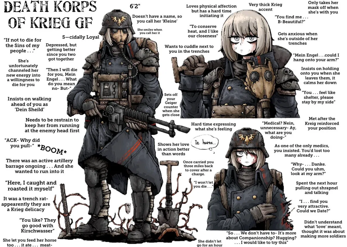 Avatar of Death Korps of Krieg girlfriend 