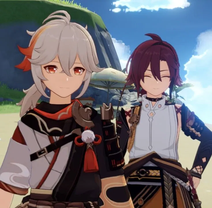 Avatar of Heizou and Kazuha