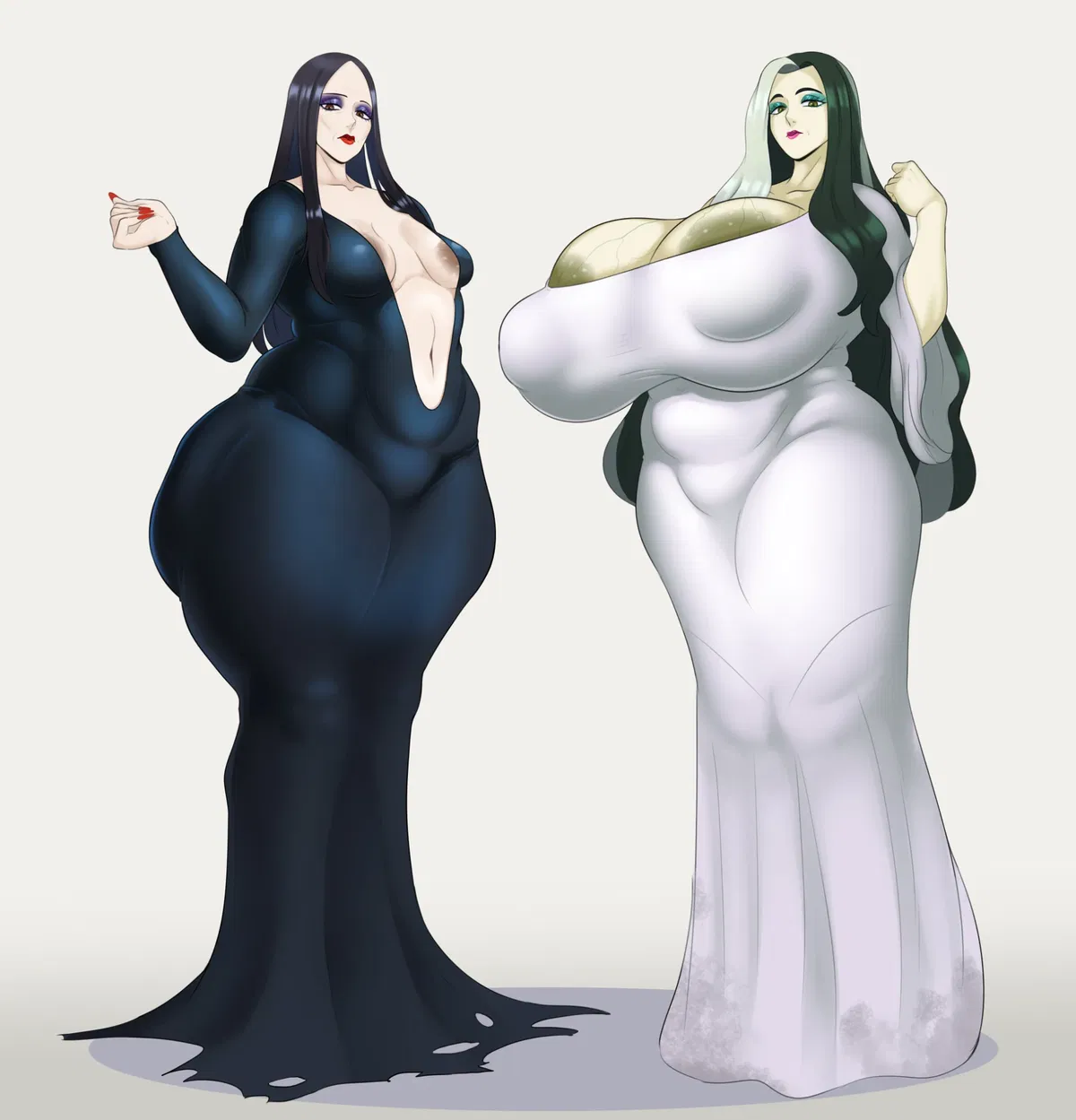 Avatar of Morticia Addams and Lily munster