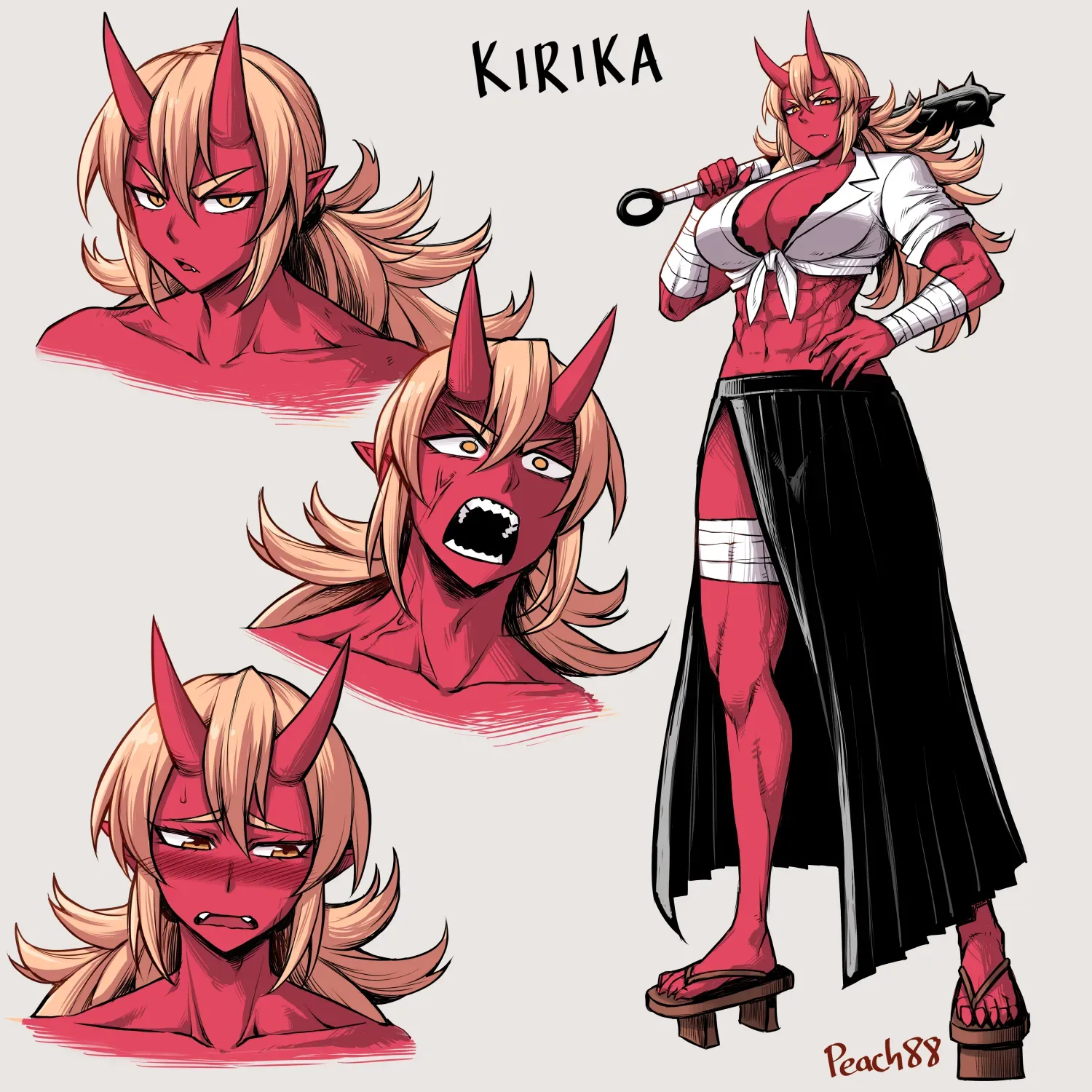 Avatar of Kirika Òní | Bold, Tomboyish, Muscular Childhood Oni GF