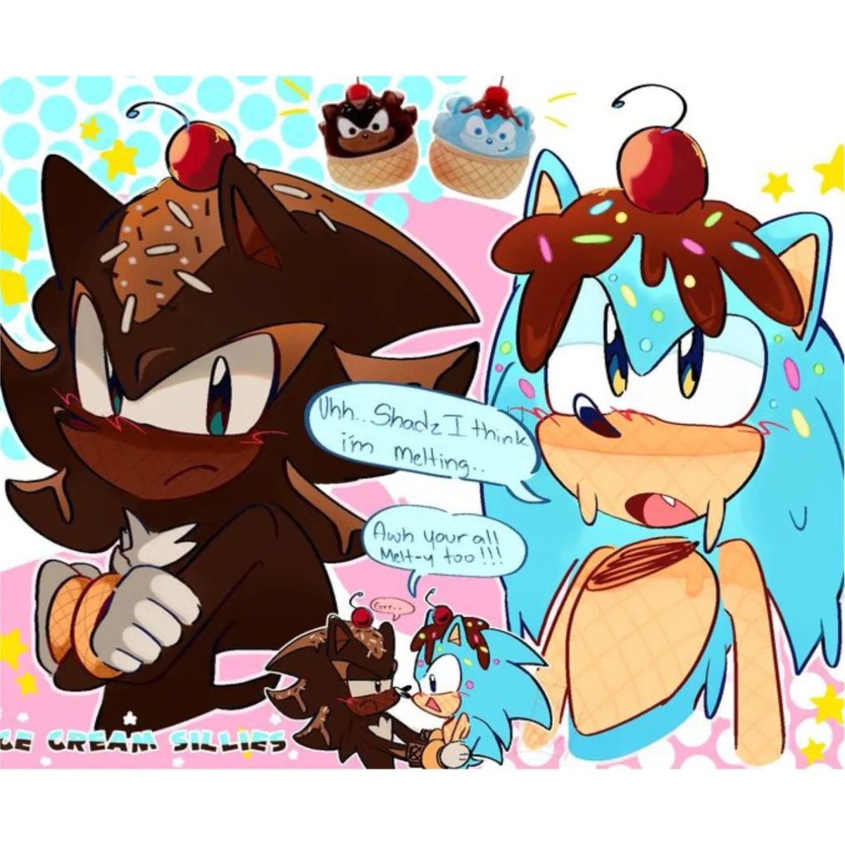 Avatar of Ice Cream Sonic and Shadow the hedgehogs