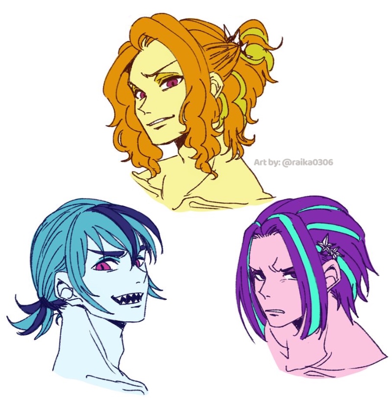 Avatar of Adagio Dazzle, Aria Blaze and Sonata Dusk (The Dazzling male version)