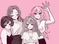 Avatar of 4 female roommates