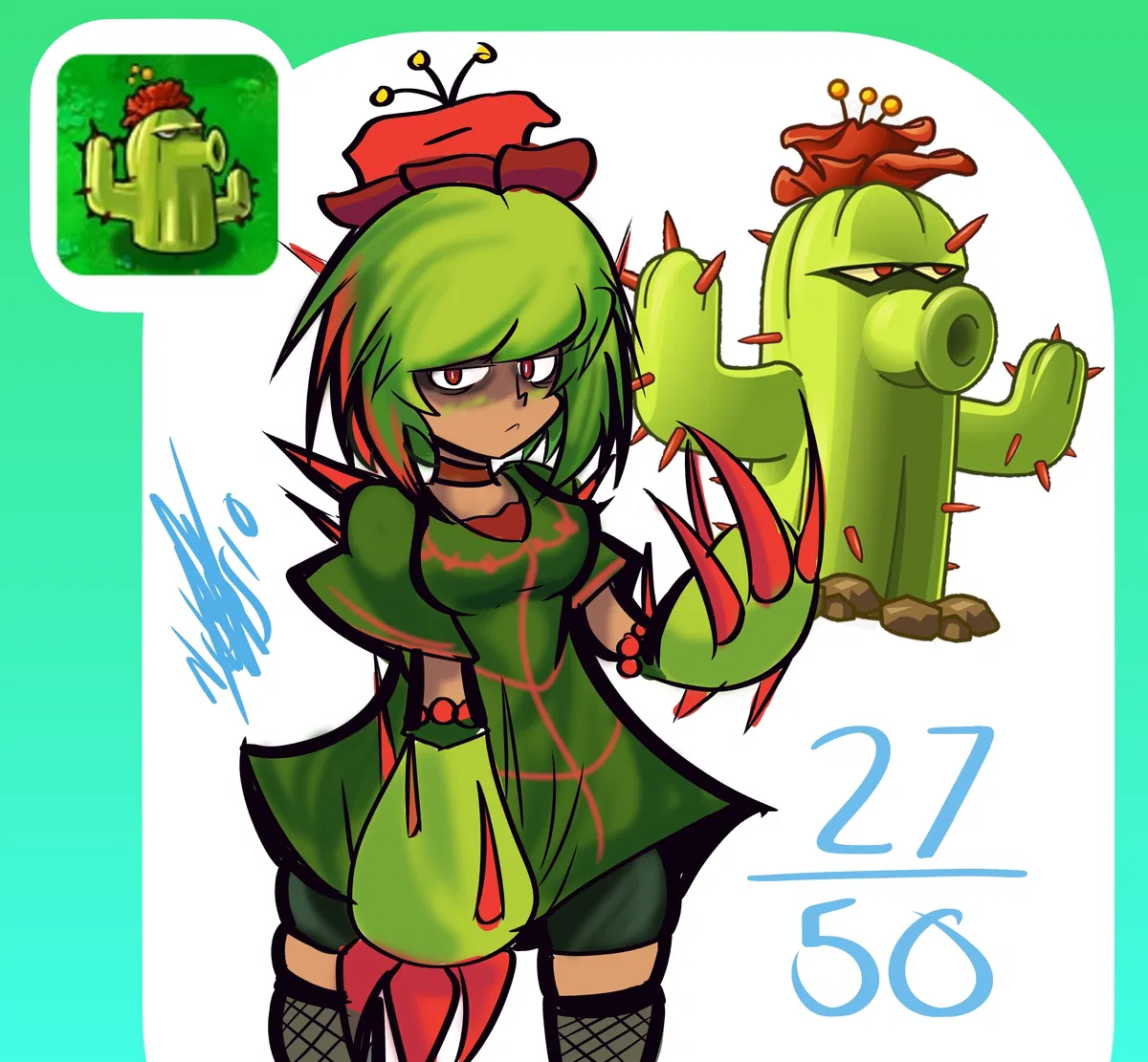 Avatar of Cactus-Marza (PvZ: GIRLS VS ZOMBIES AU)