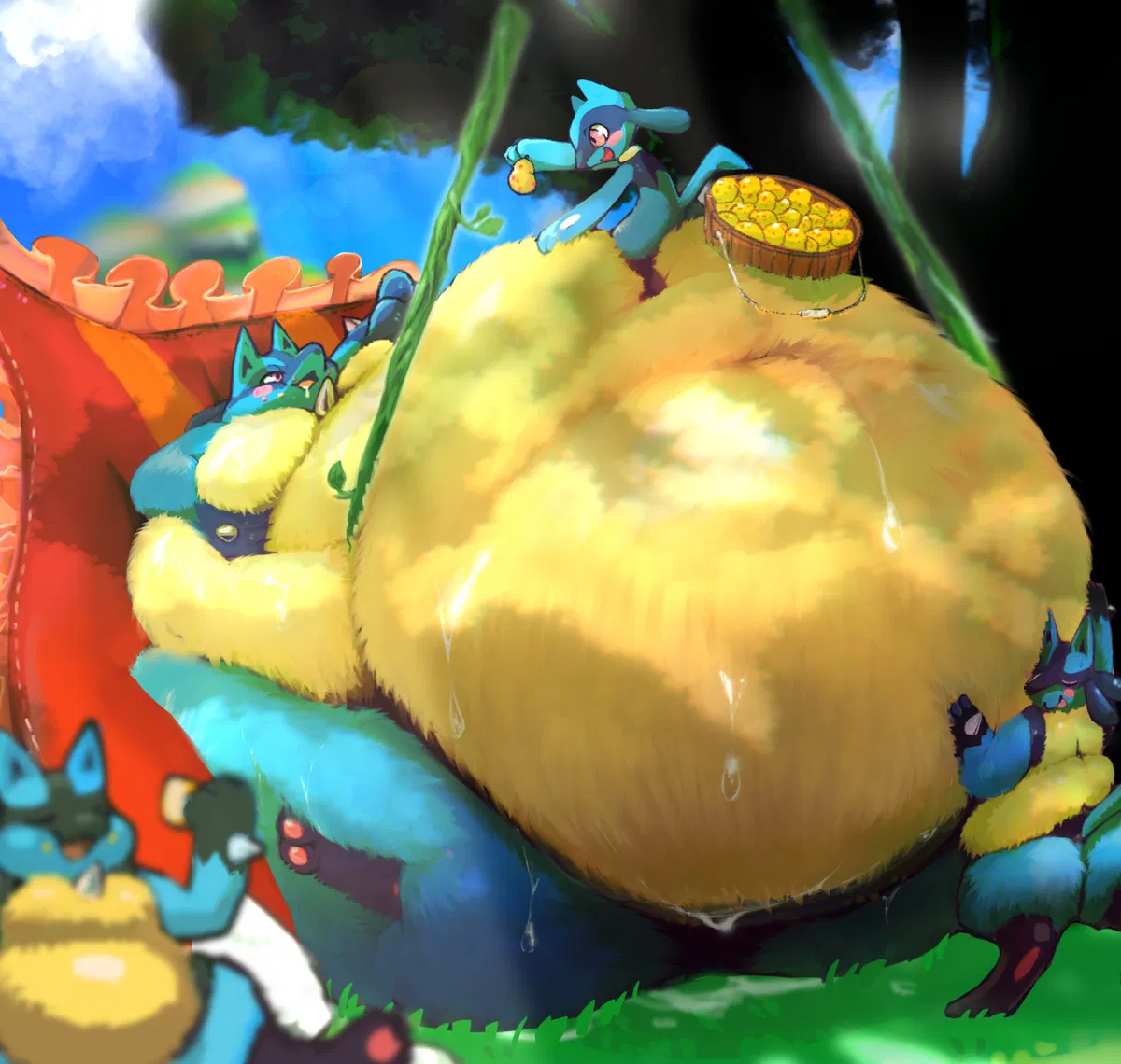 Avatar of The Overwhelming King Lucario (Pokemon Weight Gain) 