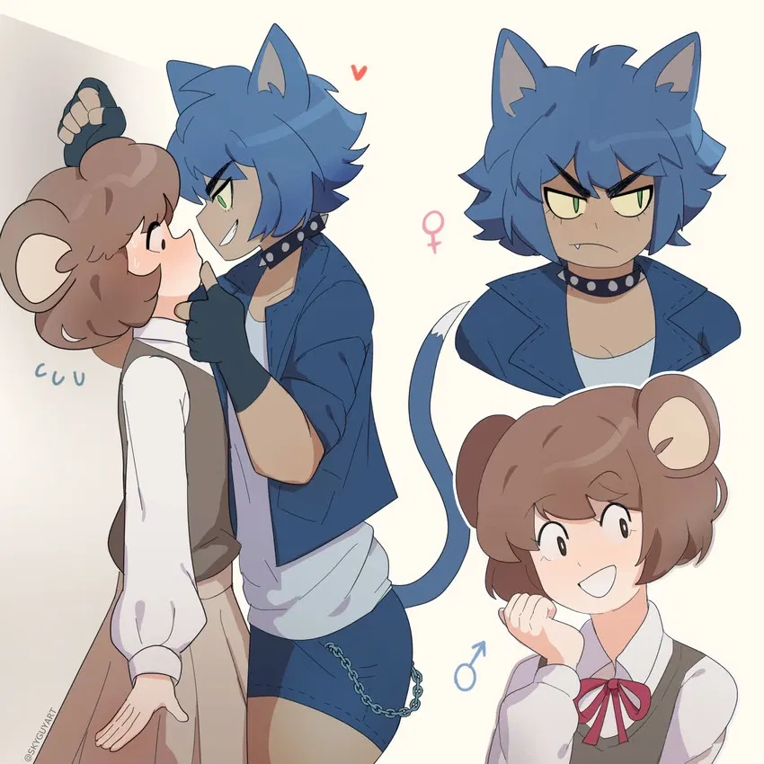 Avatar of Tomo and Geri, AU Tomboy/Femboy pair