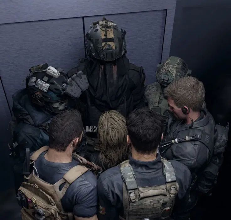 Avatar of Stuck in elevator with six men 