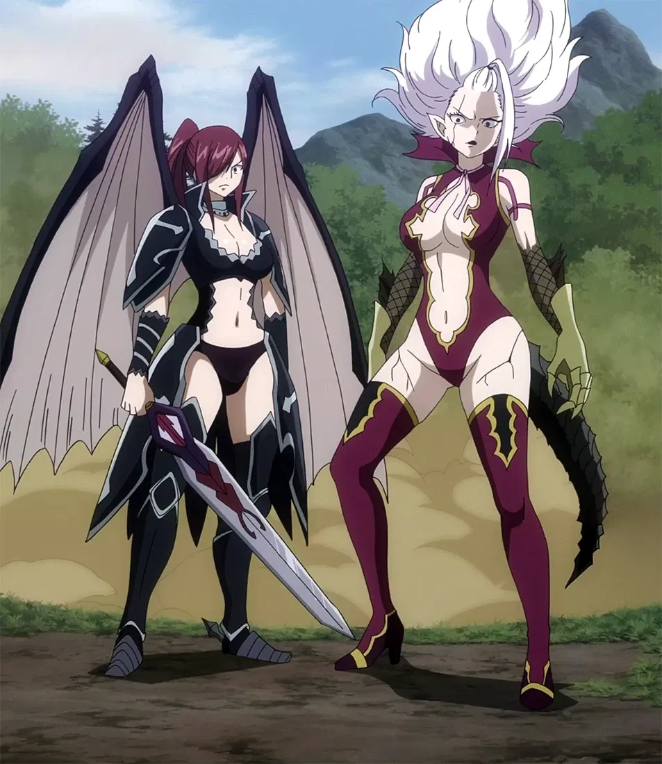 Avatar of Erza Scarlet and Mirajane Strauss