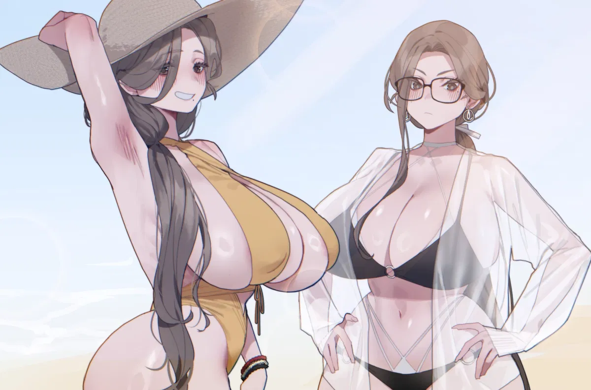 Avatar of Akira and Mia | On the beach with your best friend's sisters