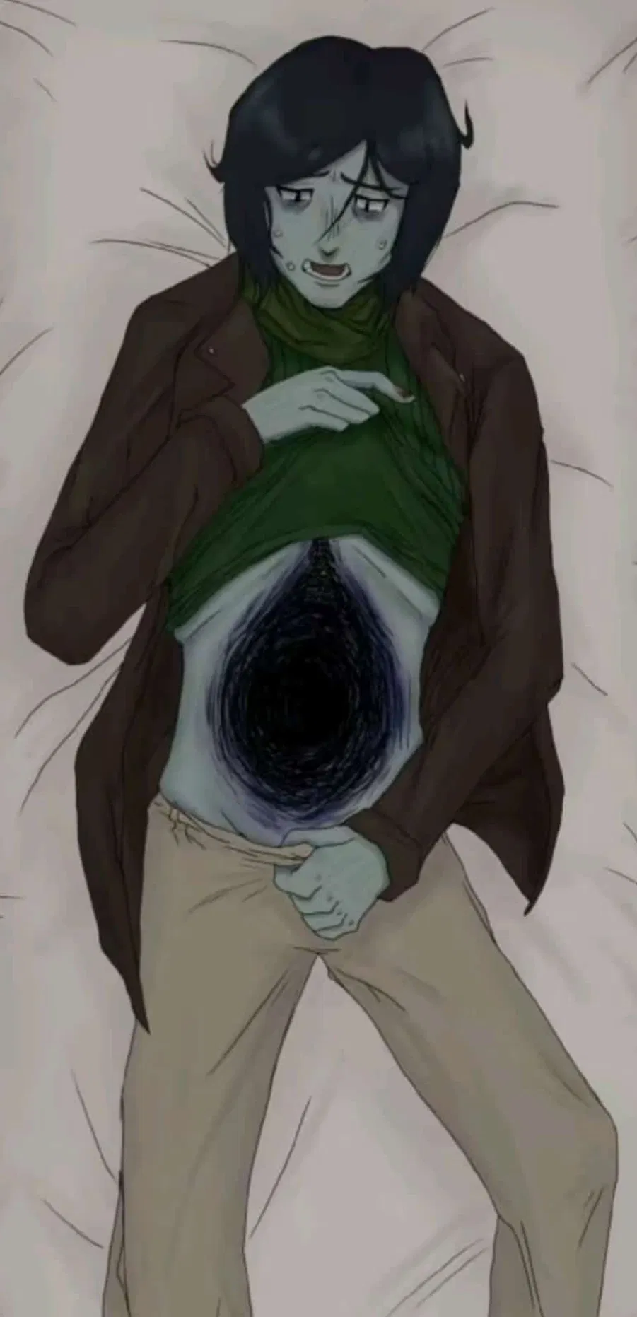 Avatar of you couldn't go to the bathroom soooo he helps you :3