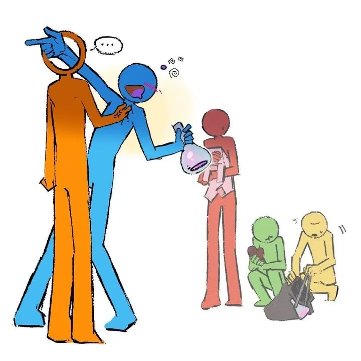 Avatar of Alan, TSC, Red, Green, Yellow, and Blue [YOU'RE THE NEW STICK FIGURE]