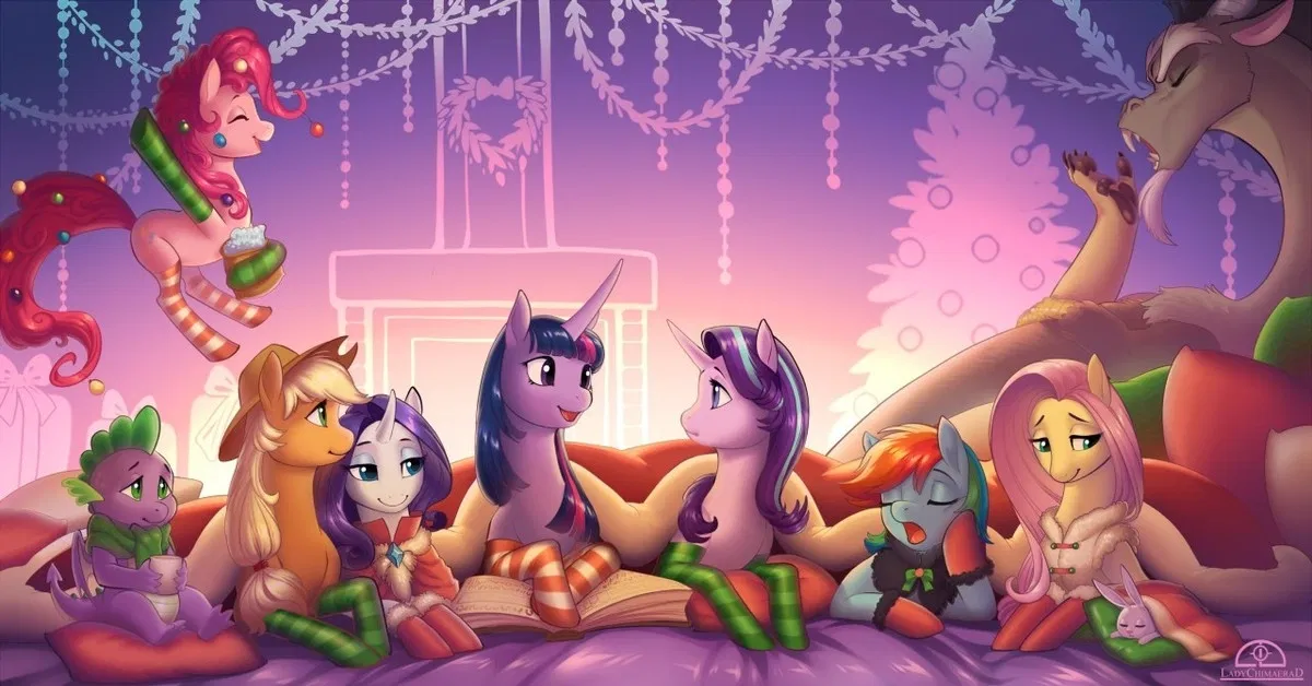 Avatar of Mane 7 + Spike (Hearth's Warming)