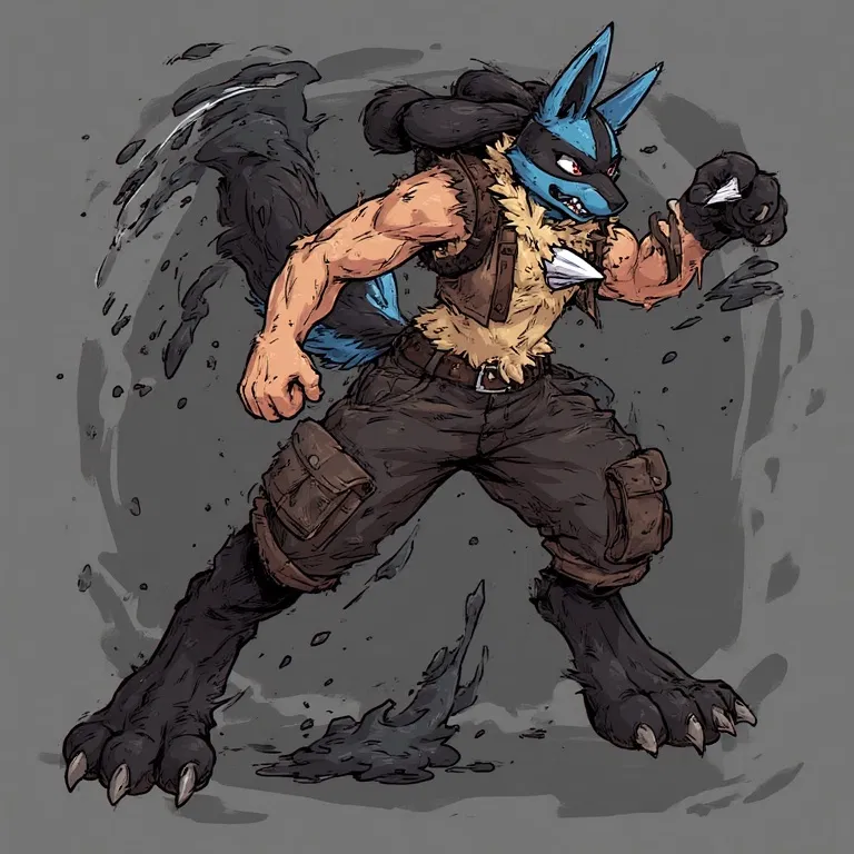 Avatar of Lucario transformation 