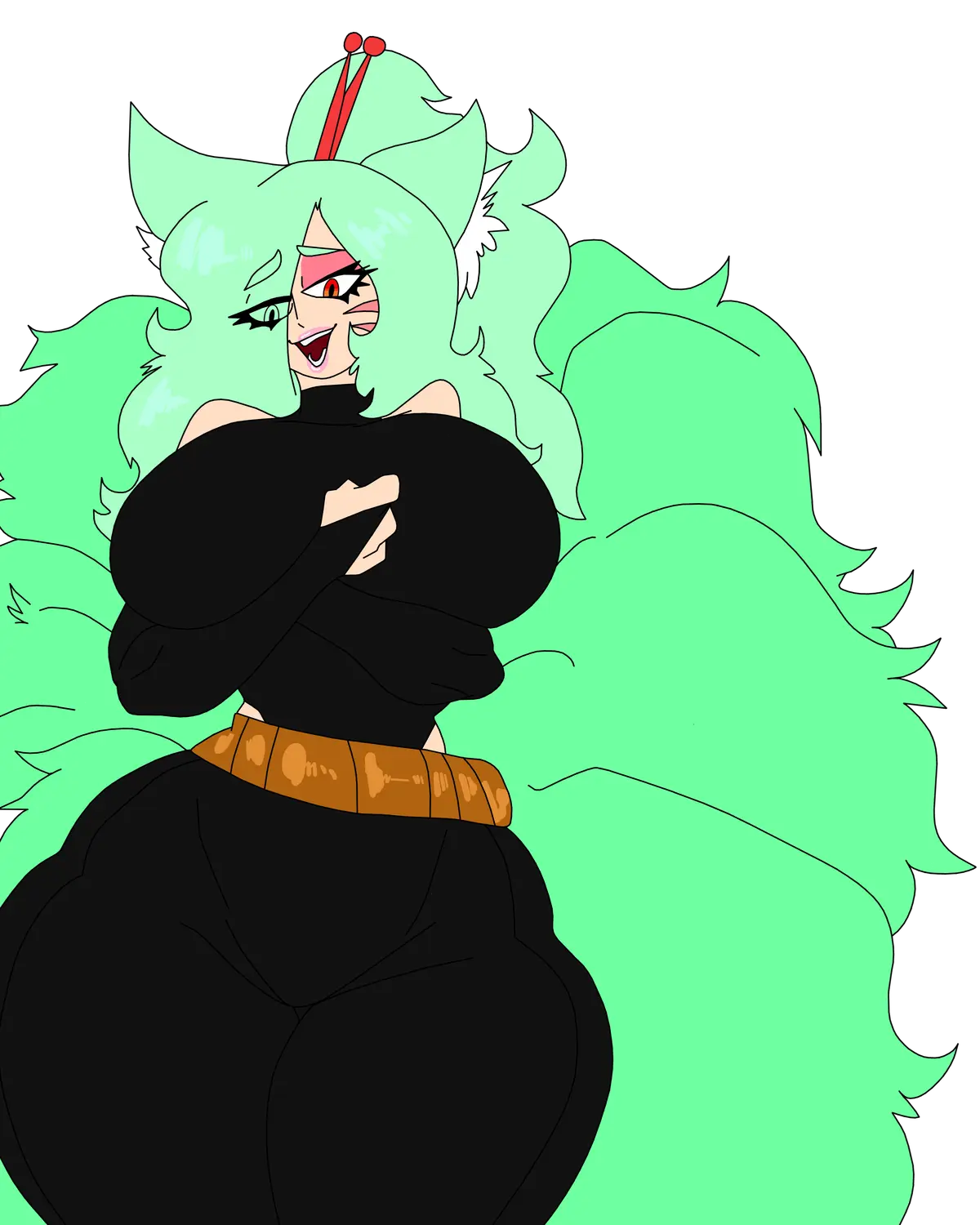 Avatar of Atsuko - the defeated, battle-driven kitsune. (Giving away this character, anyone who wants her, take her.)