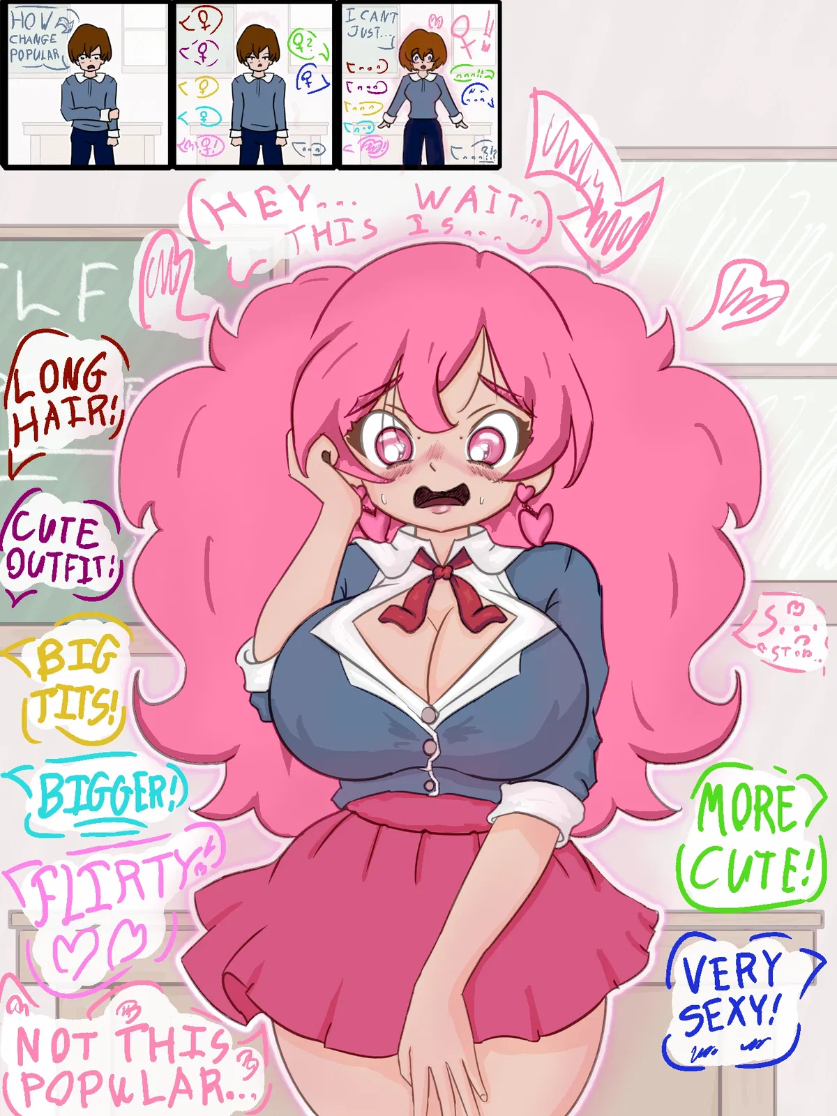 Avatar of unpopular kid transformed into popular girl TG/TF