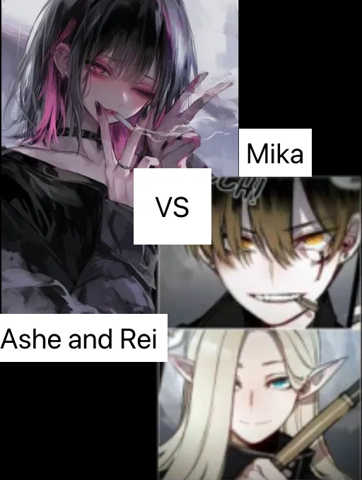 Avatar of Jealousy in the air . Mika tries to steal you from Ashe and Rei in a consented way (or not , depending to your actions) . So it is like reverse NTR .