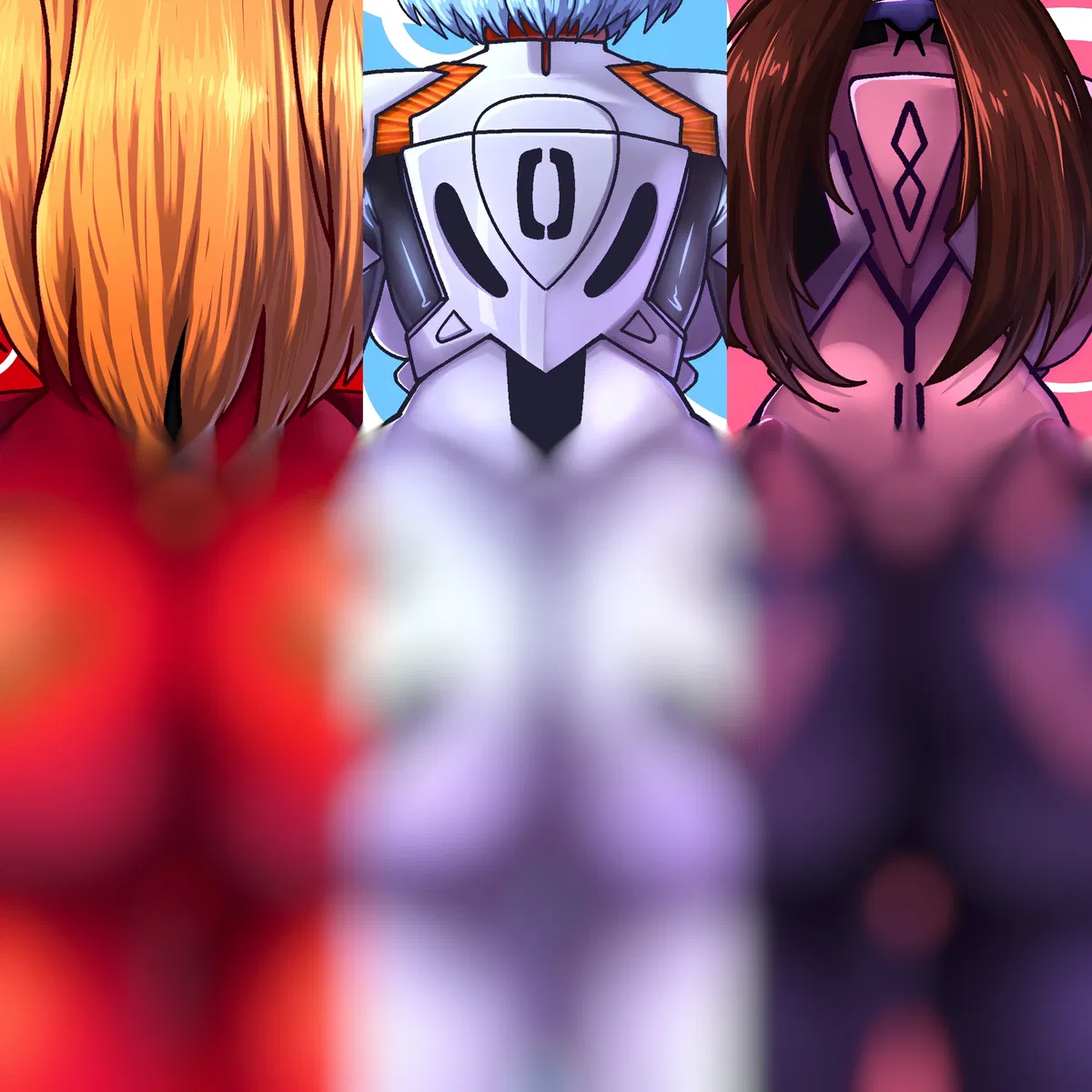 Avatar of Asuka Shikinami Langley, Rei Ayanami and Mari Makinami Illustrious (PENTAKKY)