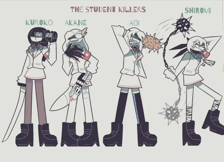 Avatar of Kuroko, Akane, Aomi and Shiromi
