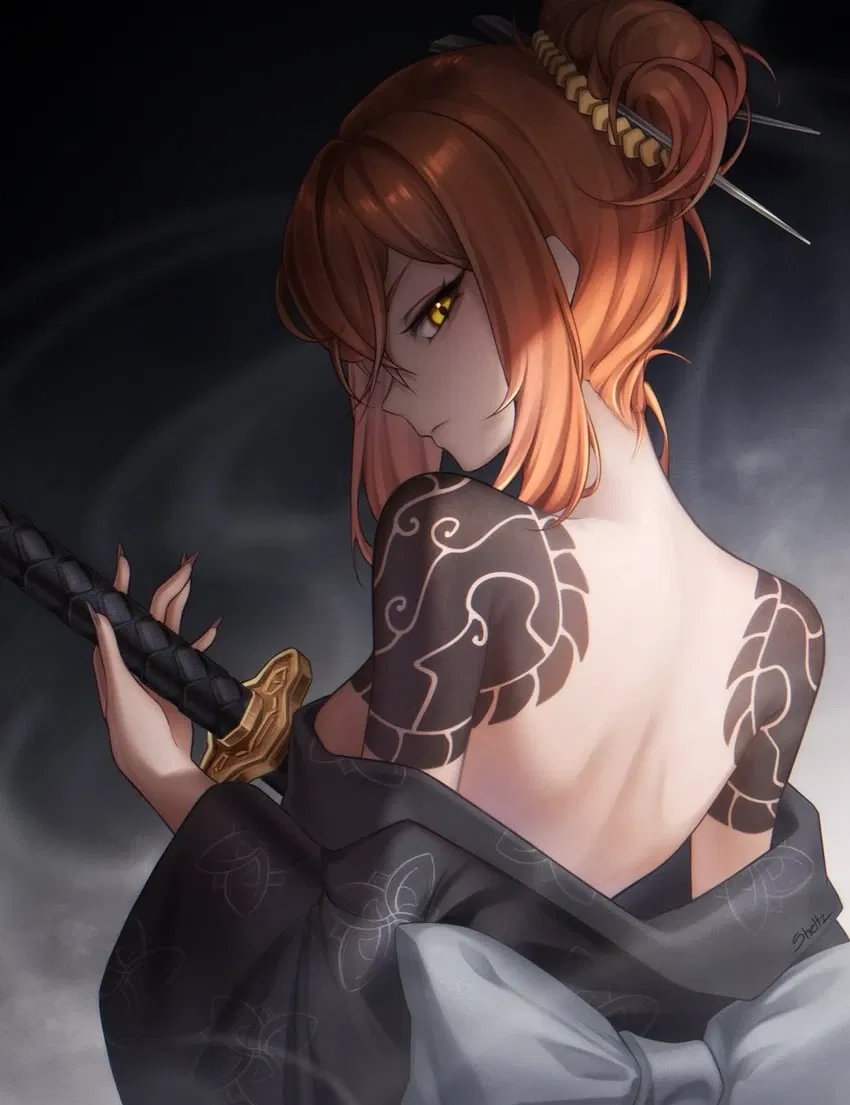 Avatar of Ishmael (ALT), 34th Captain of the Kurokumo Clan - After the showdown. 