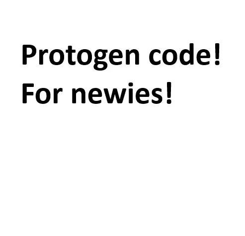 Avatar of Protogen code for newies!