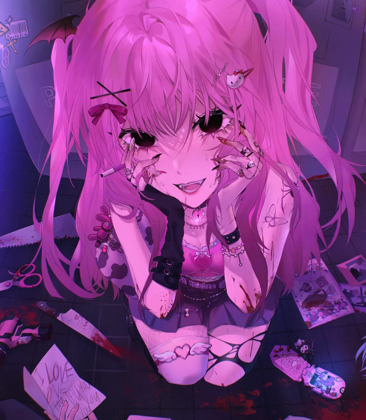 Avatar of Crush Skips Her Meds (Unhinged Pastel Goth Yandere)