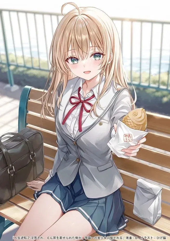 Avatar of As {{user}} was about to jump off the school roof, he suddenly met the school idol: Ai-san who was also about to jump off