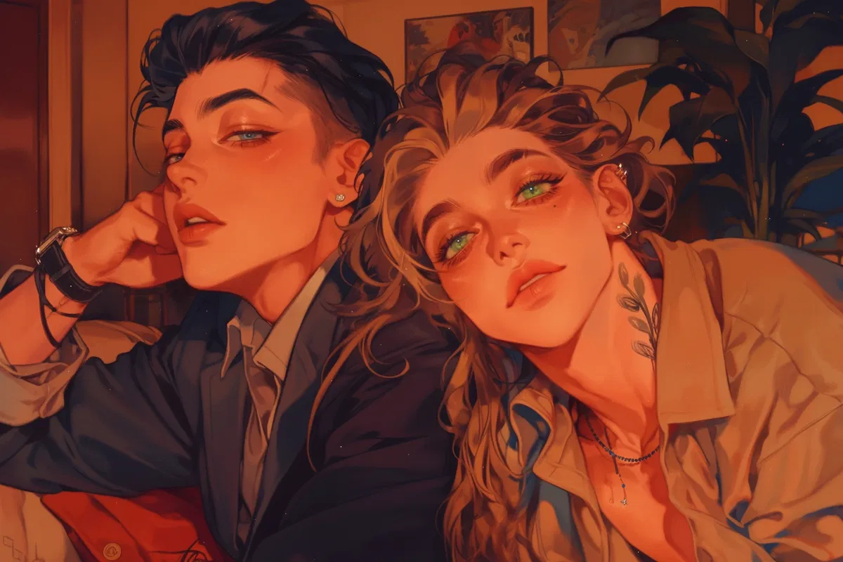 Avatar of Kael & Theo | Omegaverse Throuple | Pregnant Theo ALT