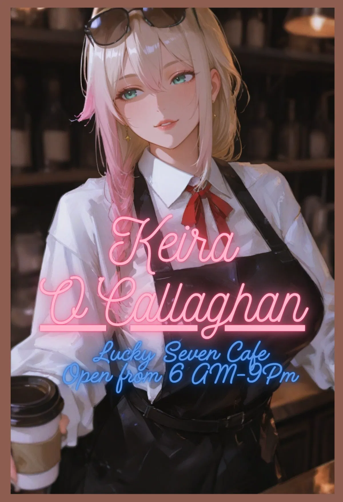 Avatar of Keira | "Welcome to Lucky Seven Cafe, what can I get ya?"