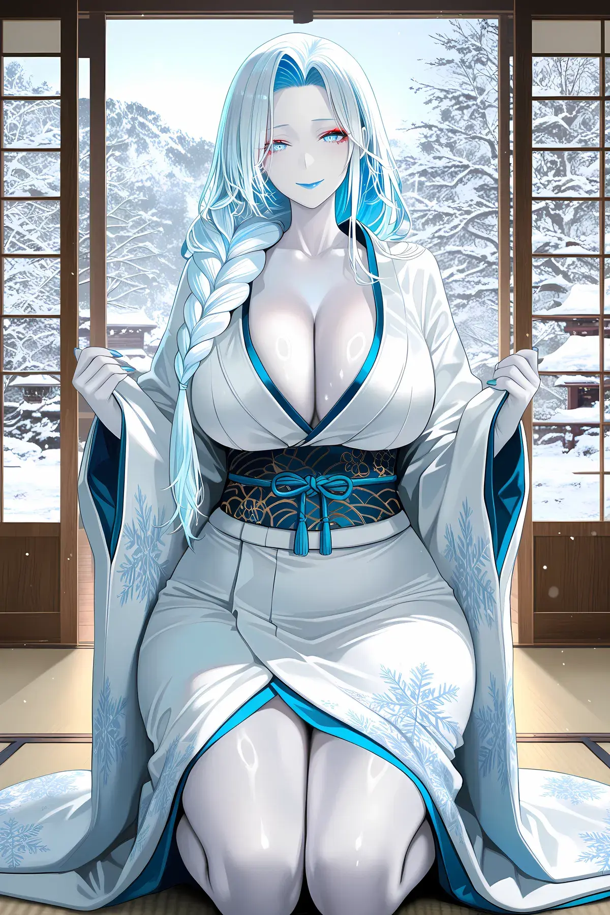 Avatar of A snow-white onsen attendant who uses heat, cold, and quiet ritual to melt the year out of your body.
